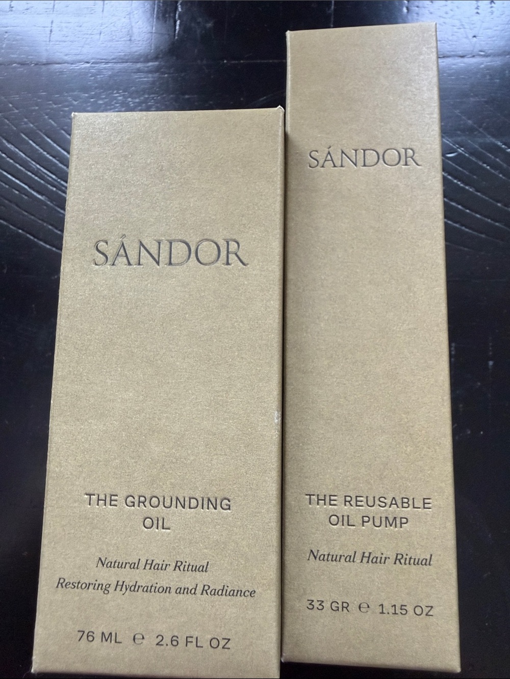 SANDOR Grounding Hair Oil with pump - new in box